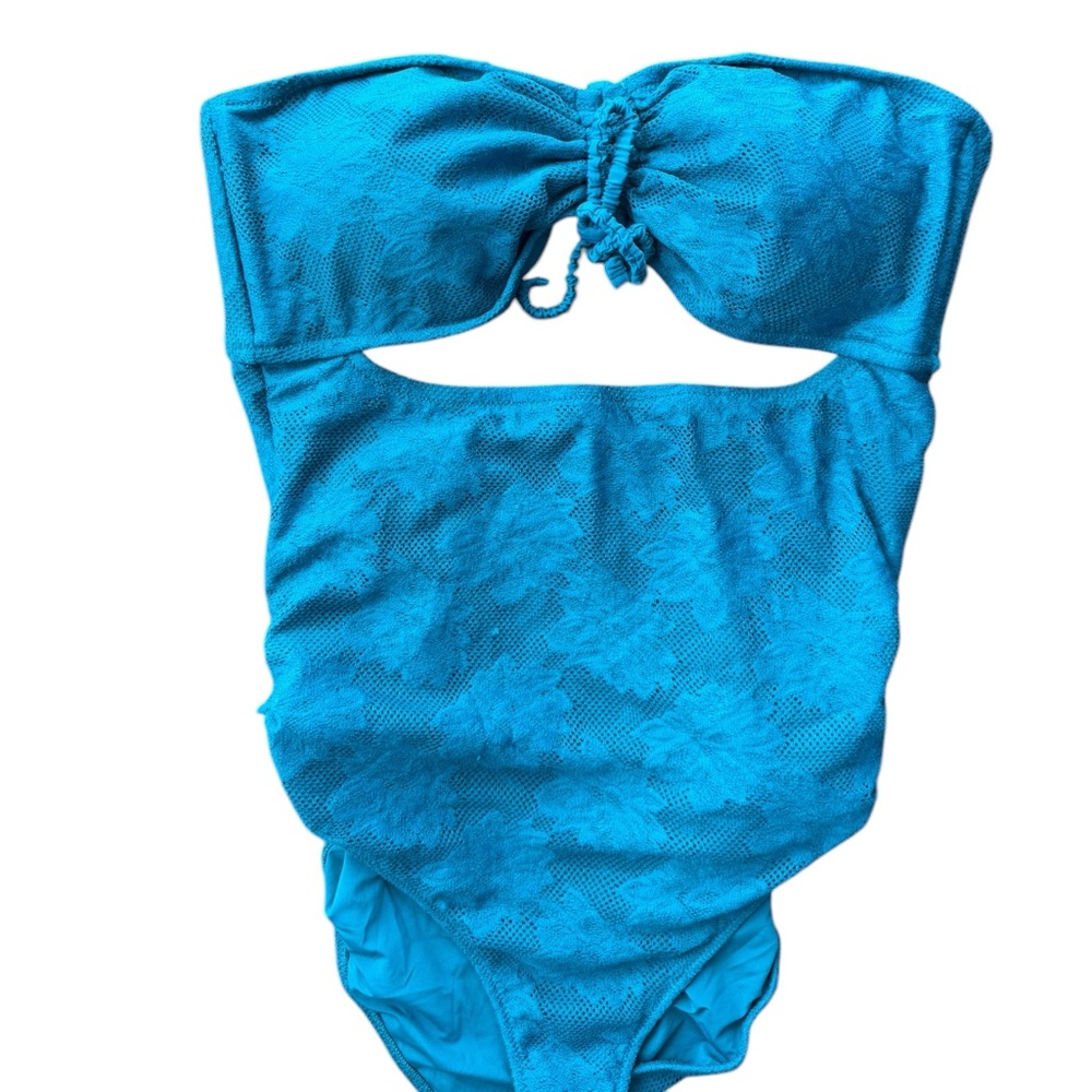 NWT Aerie Lace Cut Out Strapless One Piece Swimsuit Size XL - Picture 6 of 12